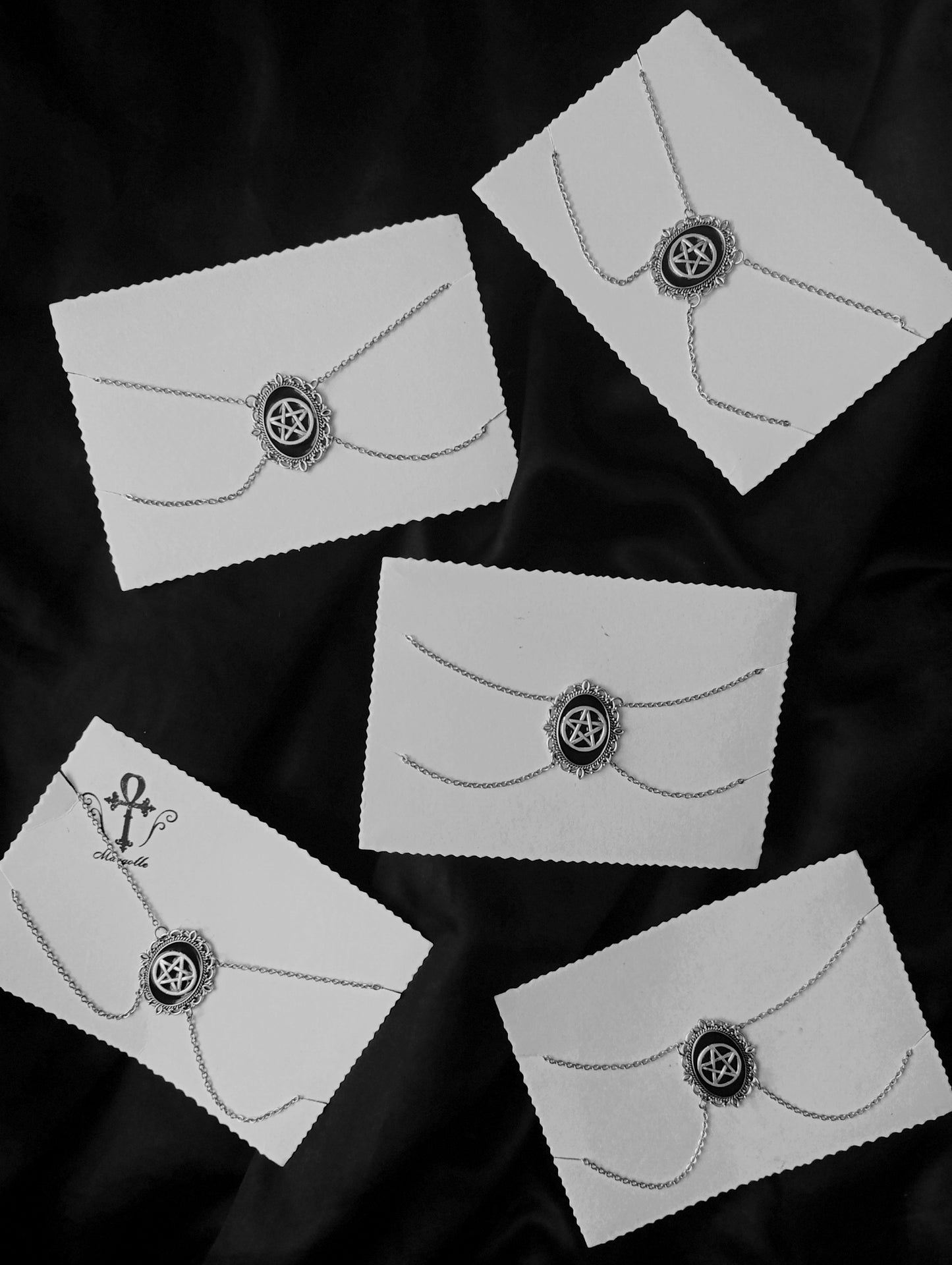 The Pentagram Chain Choker 𖤐⭒๋࣭ ⭑