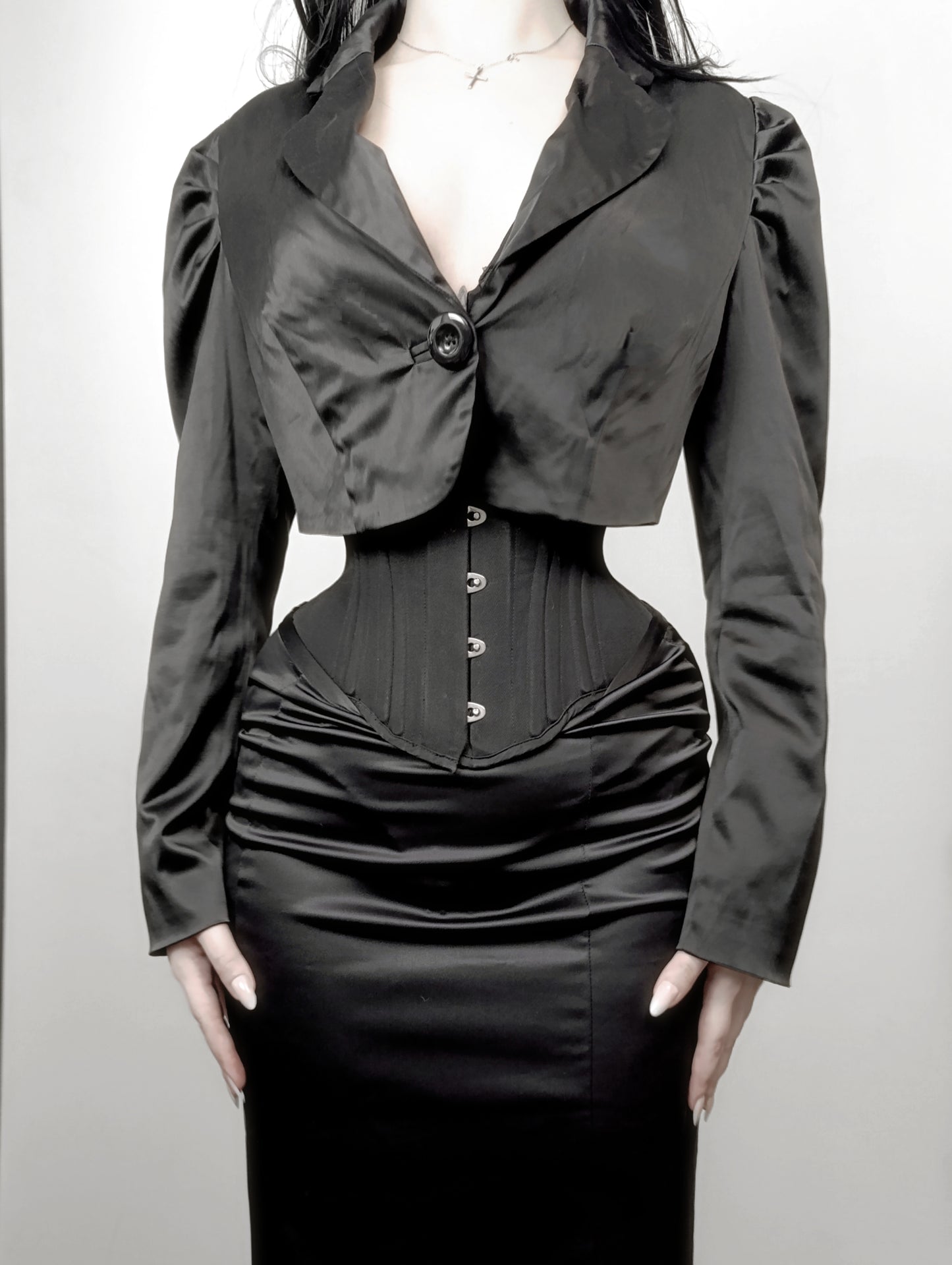 Satin, short jacket