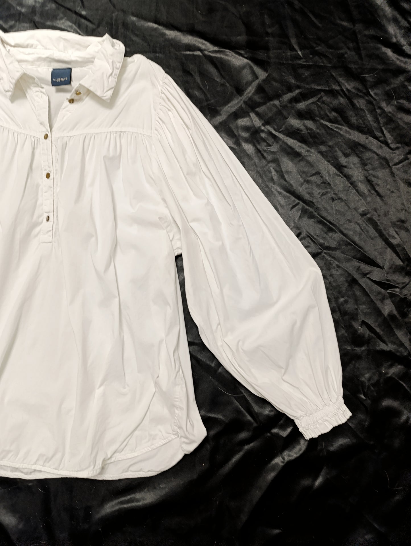 Cotton shirt with puff sleeves ⭐
