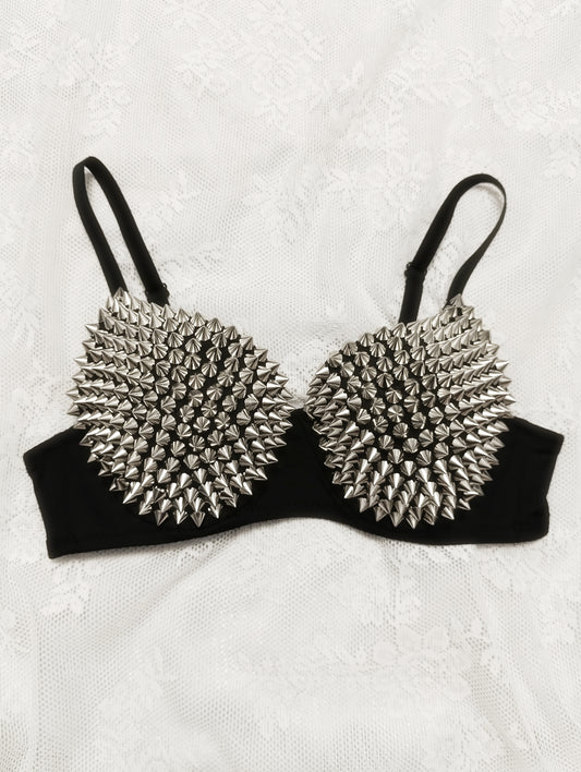Goth Studded Bra ✟