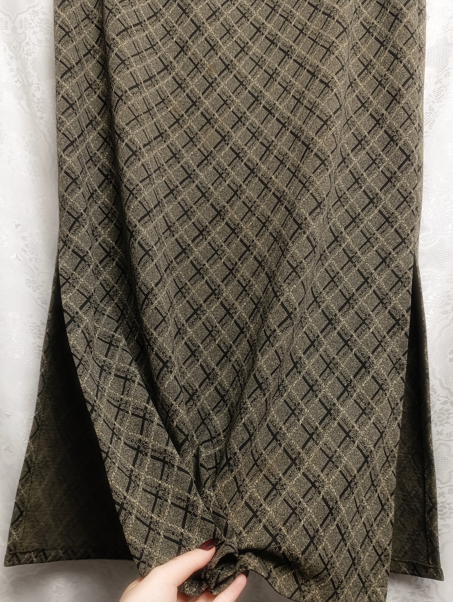 Vintage Plaid Maxi Skirt š¤āą¹ą£