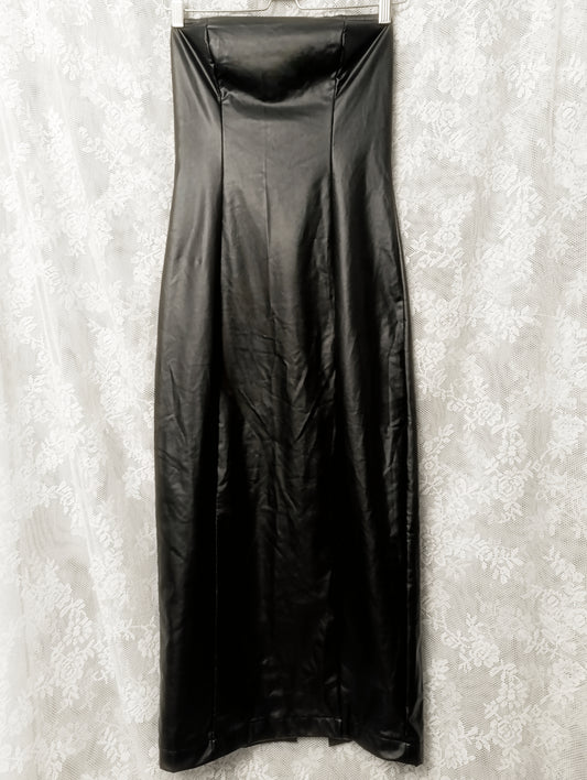 Faux Leather Midi Dress ⛦