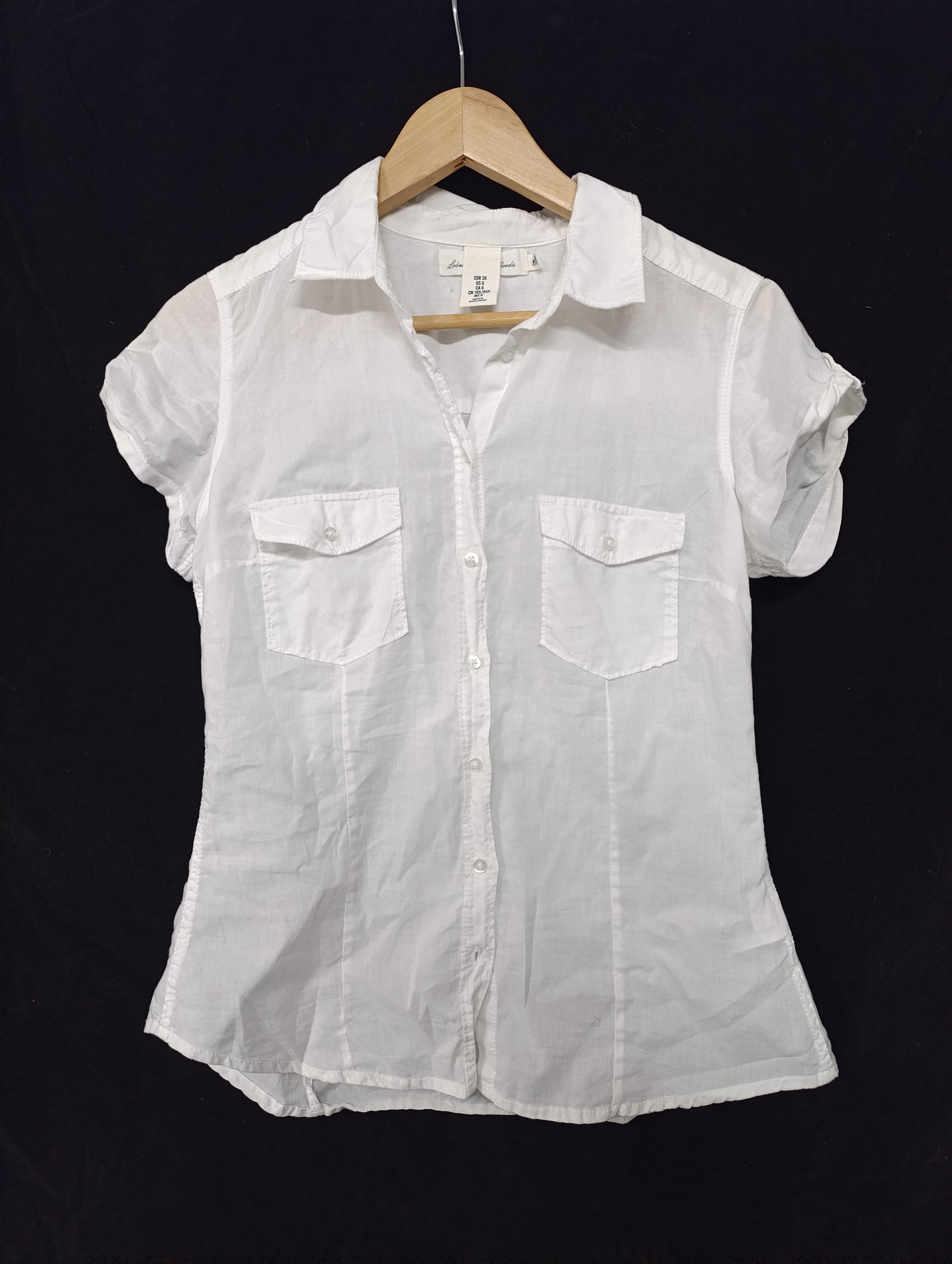 White Sheer Cotton Shirt 𓋹