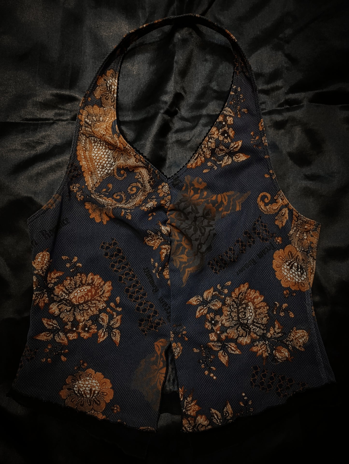 Patterned halter top