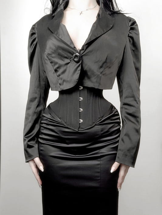 Satin, short jacket