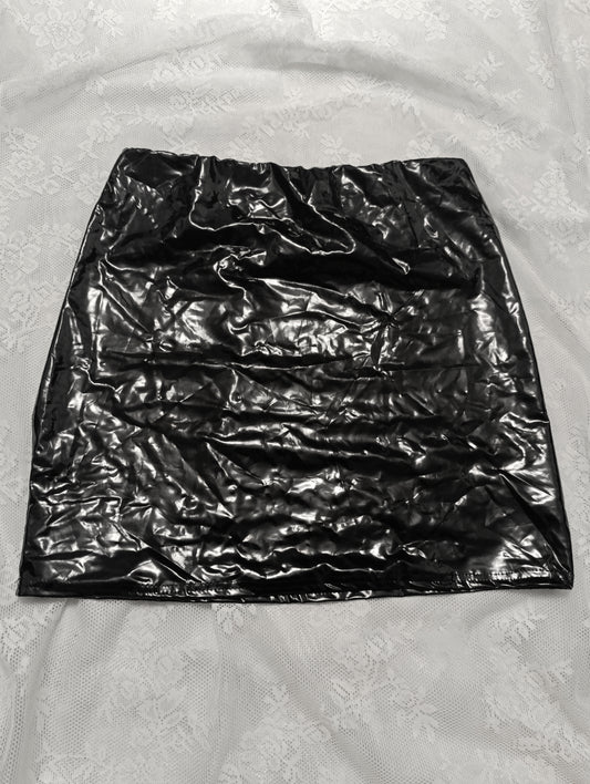 Klasyczna spódniczka z winylu XL