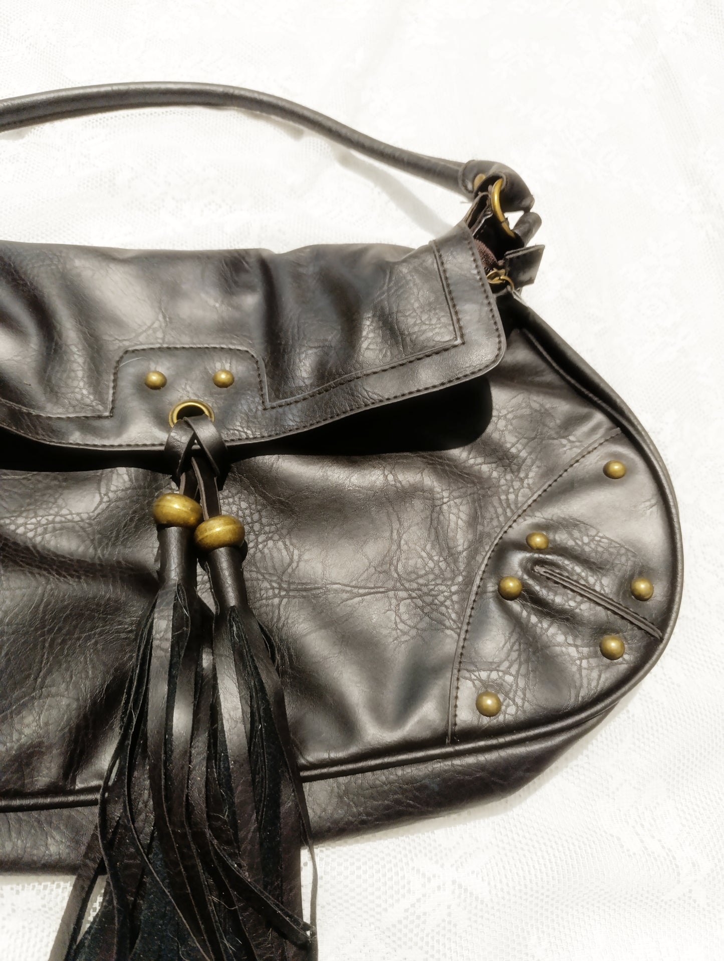 Brown Bag with Tassels ˗ˏˋ ★ ˎˊ˗