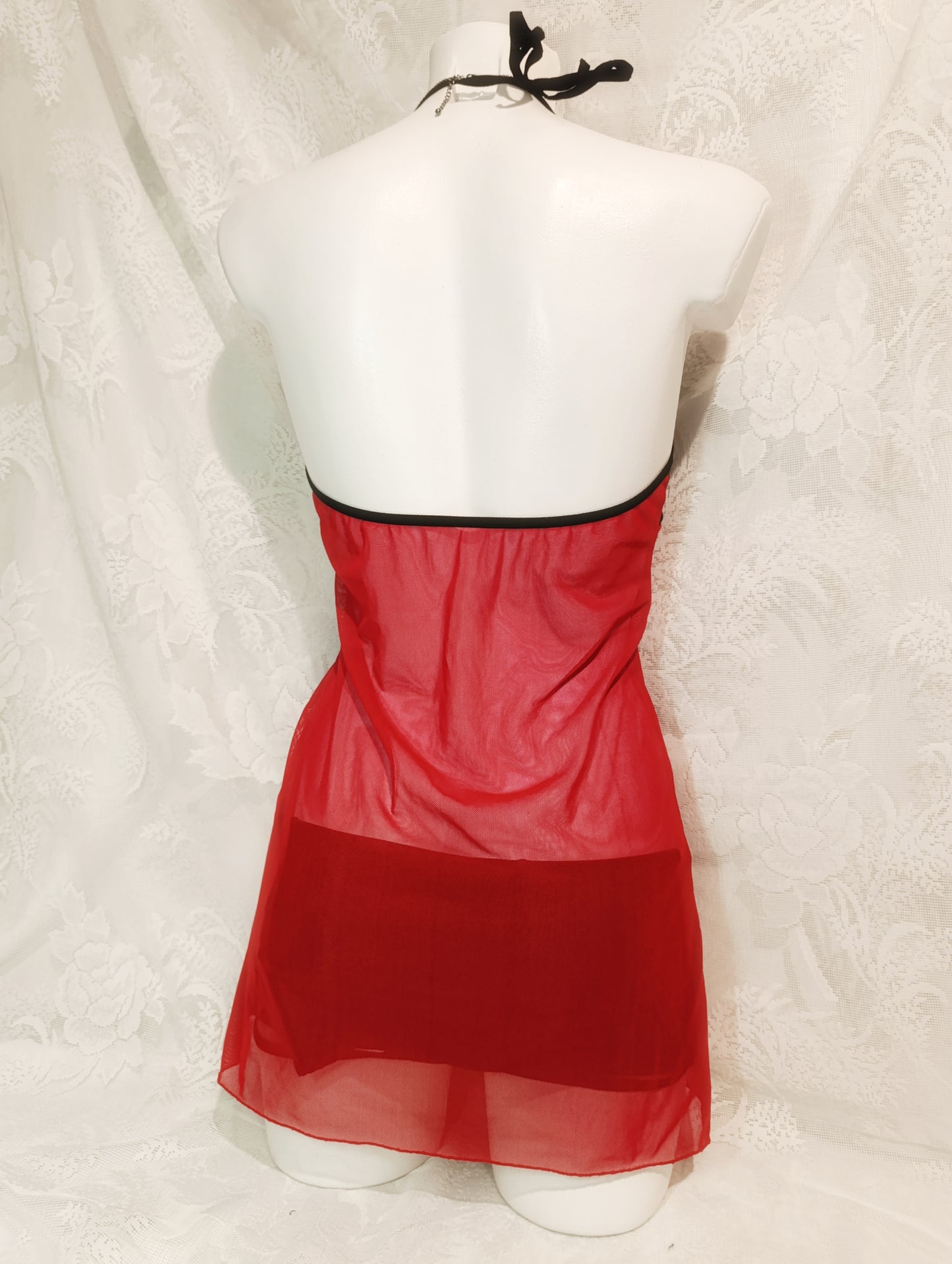 Scarlet Mesh Top *ੈ✩‧₊˚