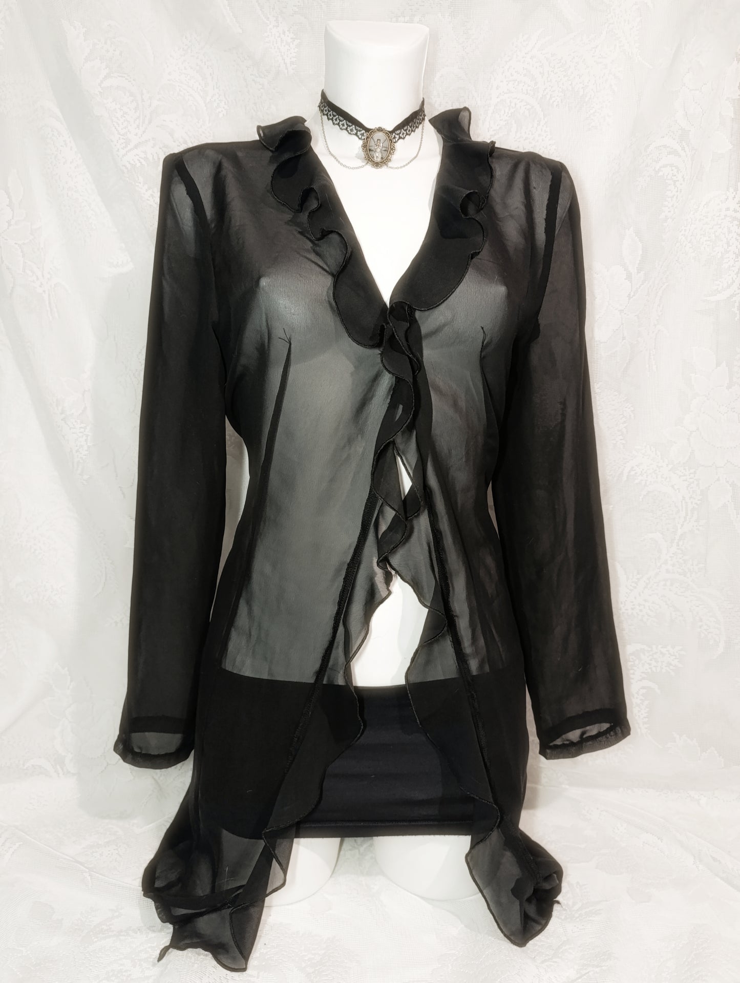 Sheer Ruffled Shirt 𓆩♱𓆪