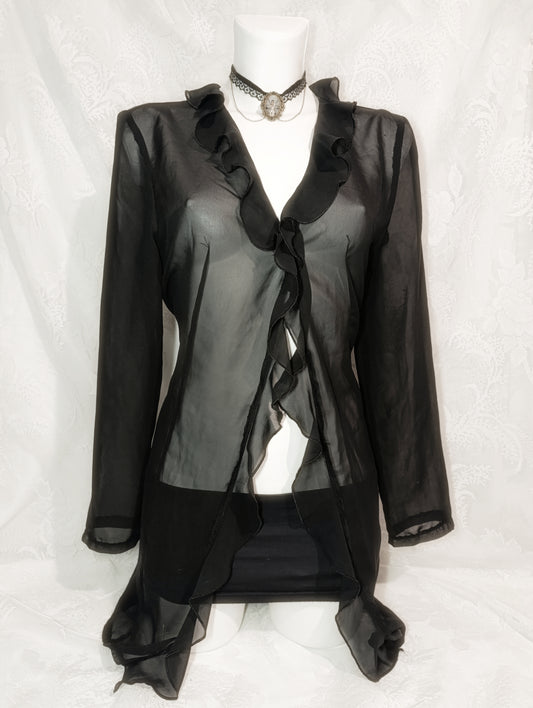 Sheer Ruffled Shirt 𓆩♱𓆪