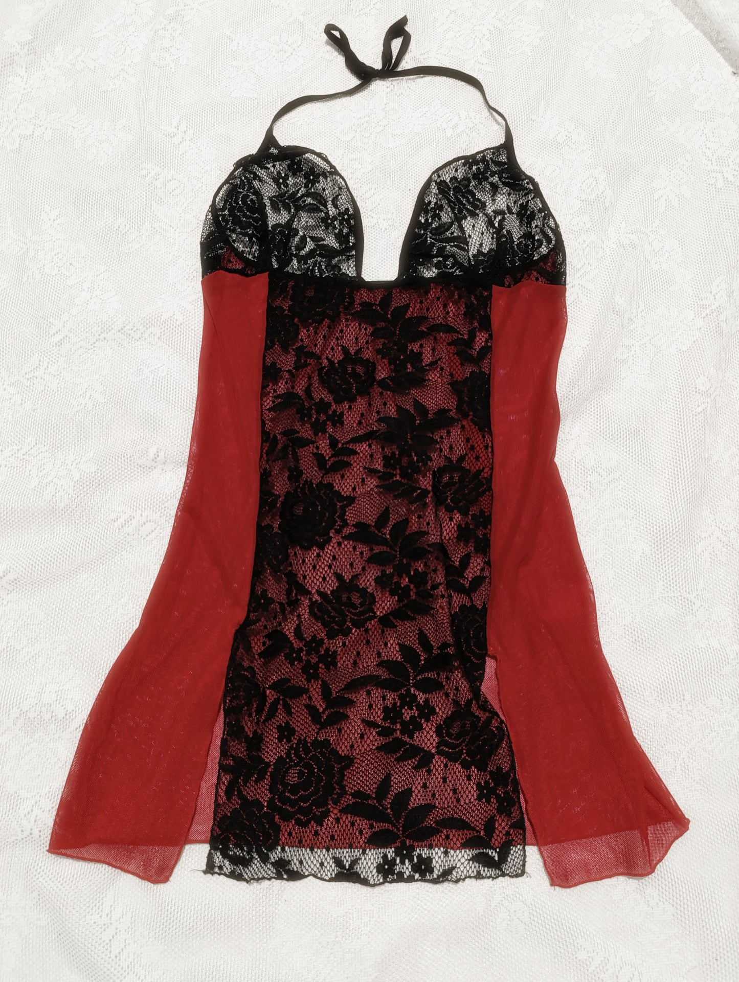 Scarlet Mesh Top *ੈ✩‧₊˚