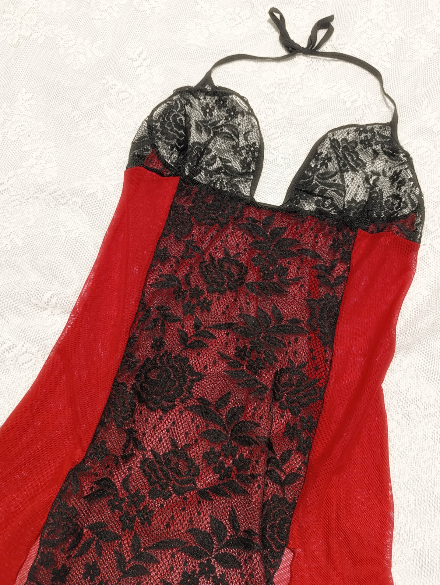 Scarlet Mesh Top *ੈ✩‧₊˚