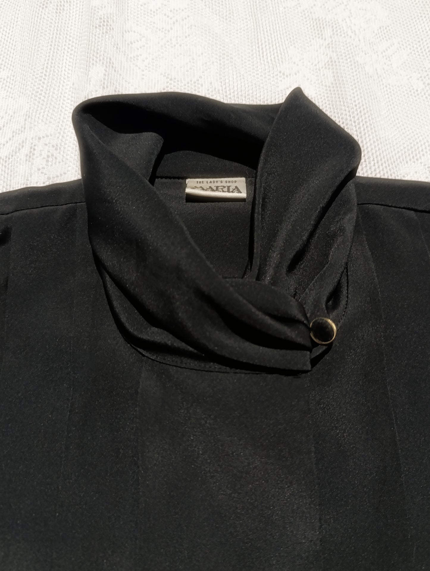 Vintage High-Collar Blouse with Puffy Sleeves ⋆☥⋆