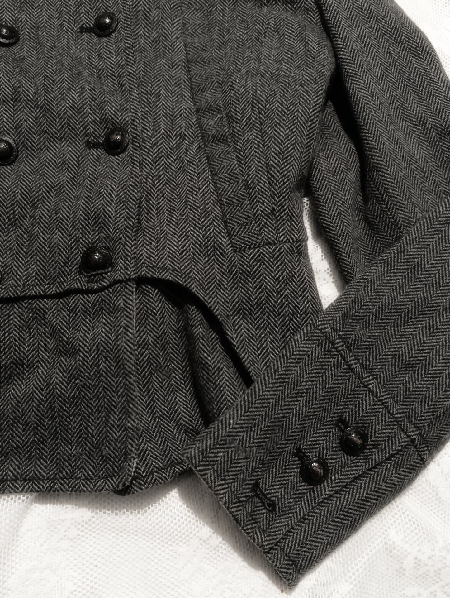 Herringbone Button-Up Coat ✟
