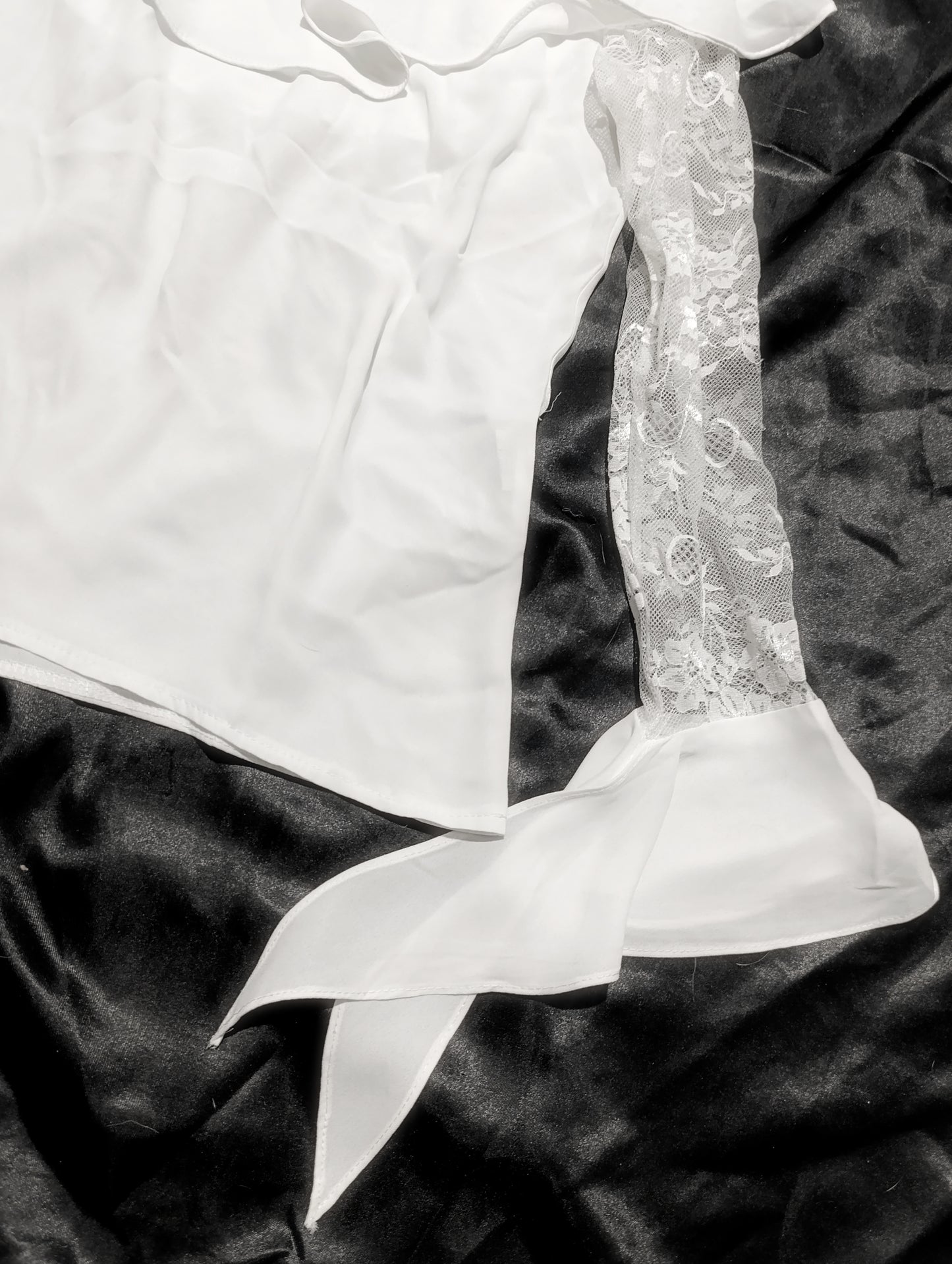 Elegant Ruffled Lace Blouse ₍ᐢ._.ᐢ₎♡