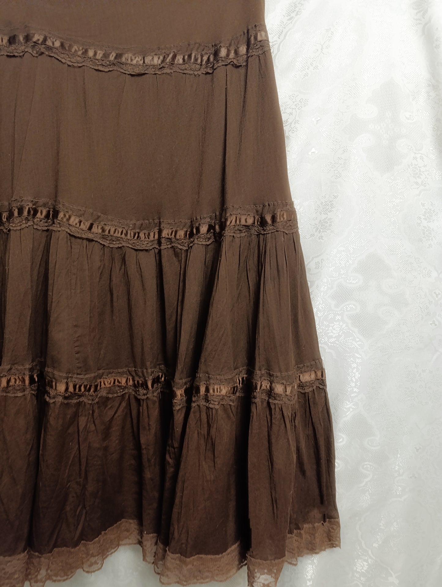 Brown Maxi Skirt 𓆩♱𓆪