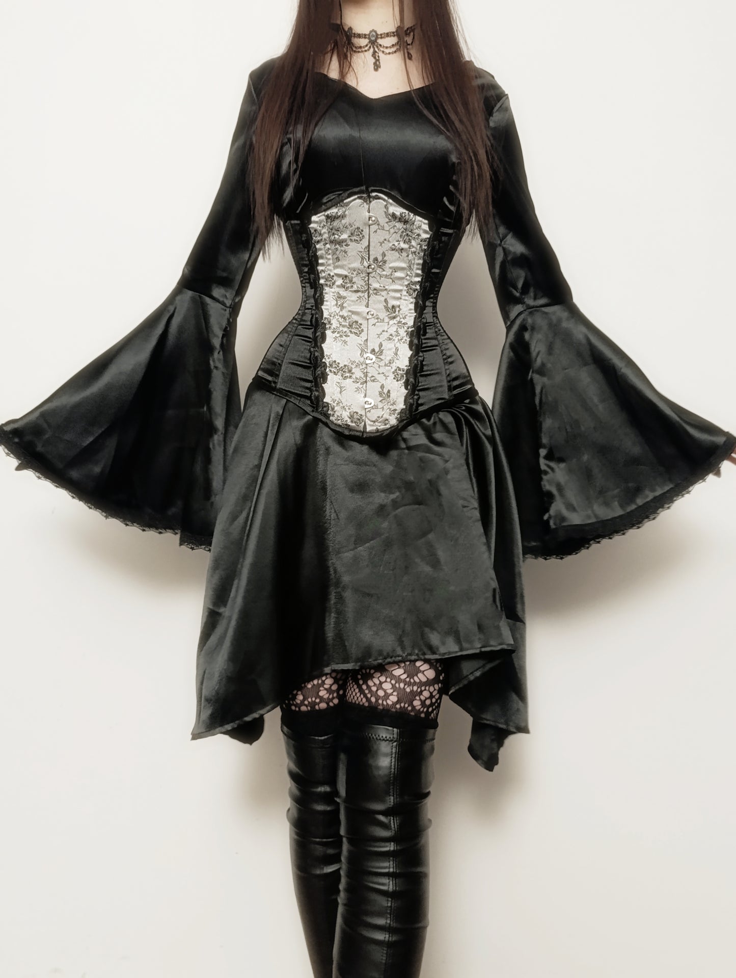 Satin Raven Dress ⋆☥⋆