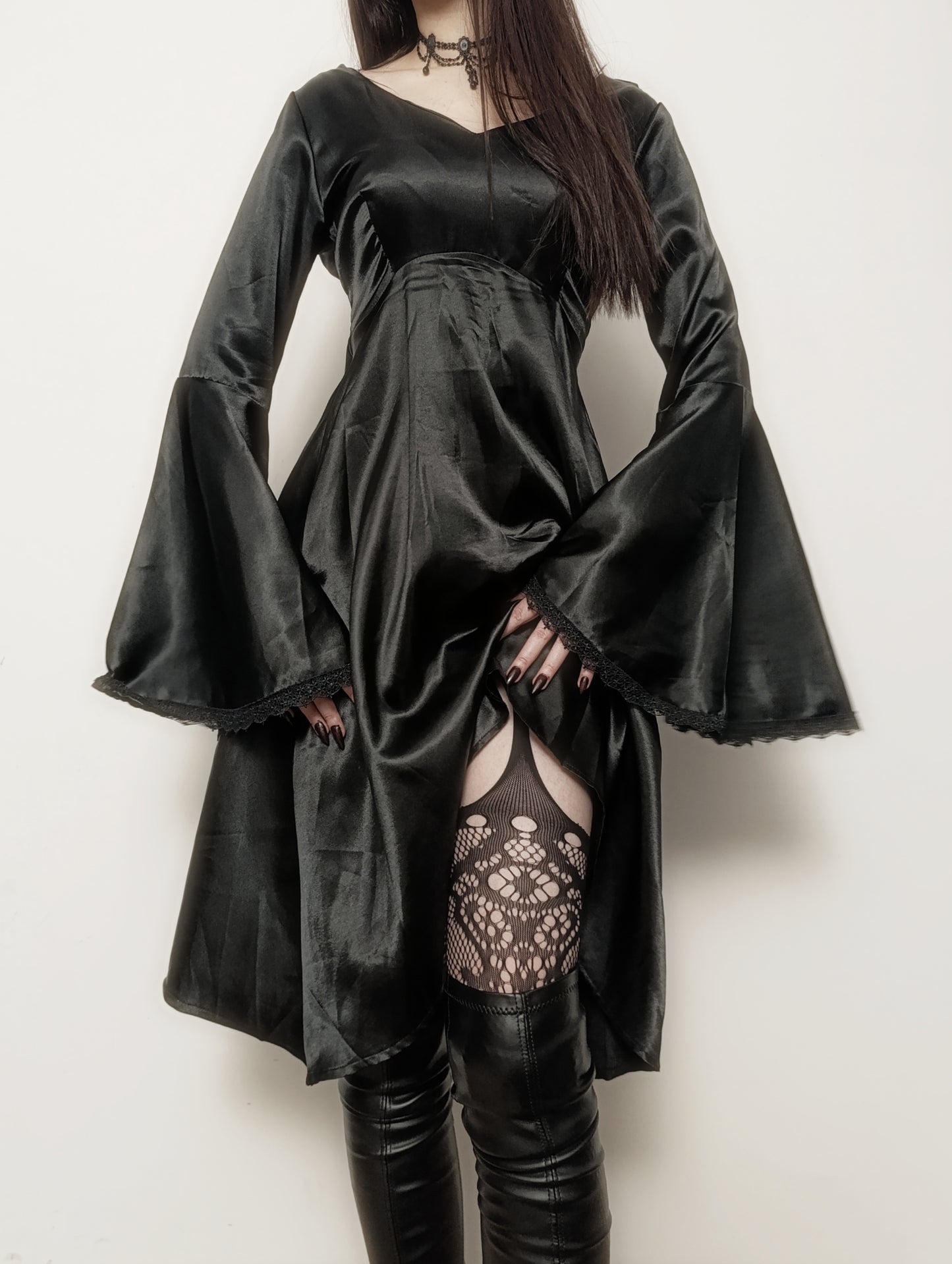 Satin Raven Dress ⋆☥⋆