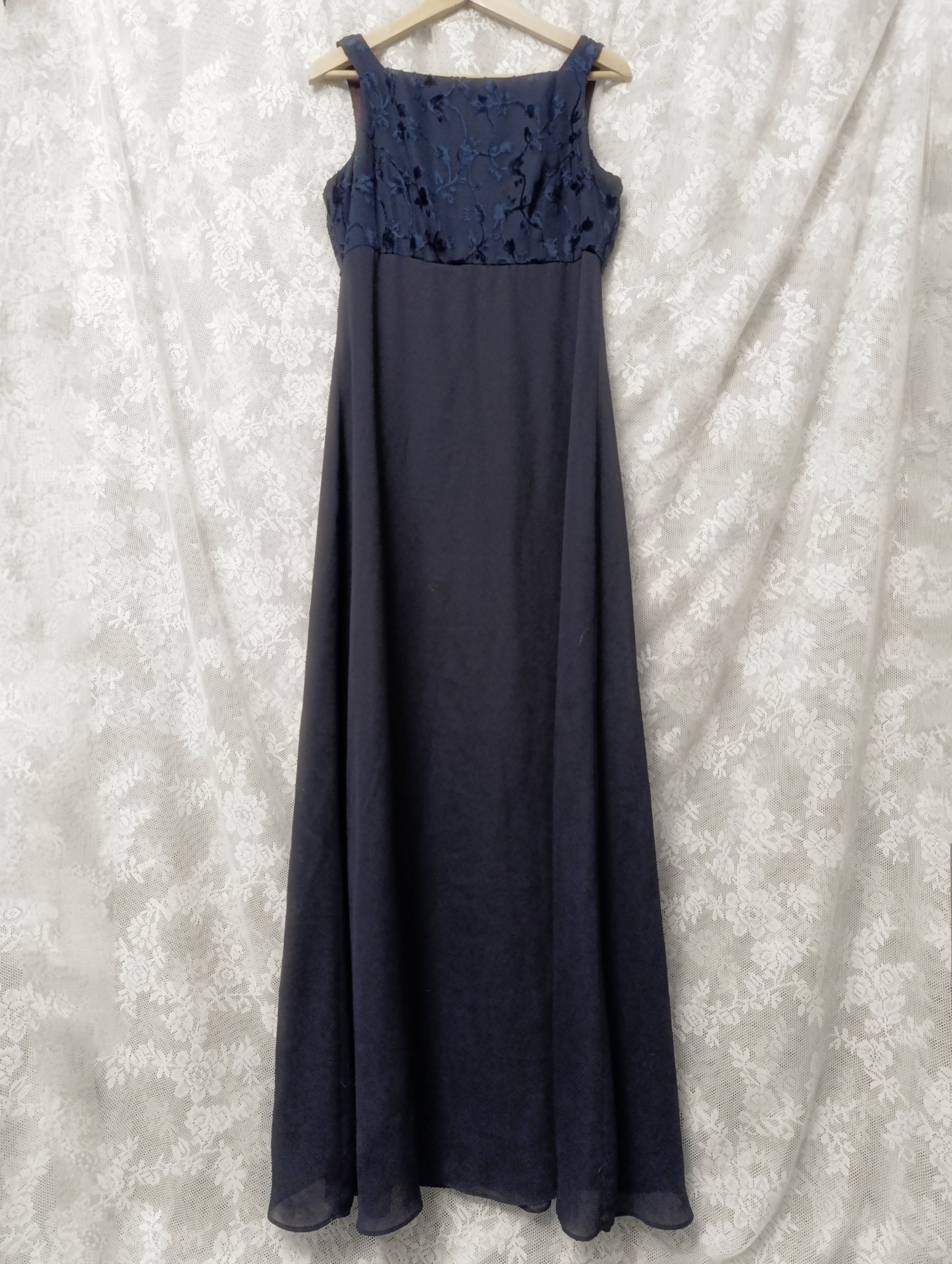 Navy Vintage Dress 𝜗ৎ