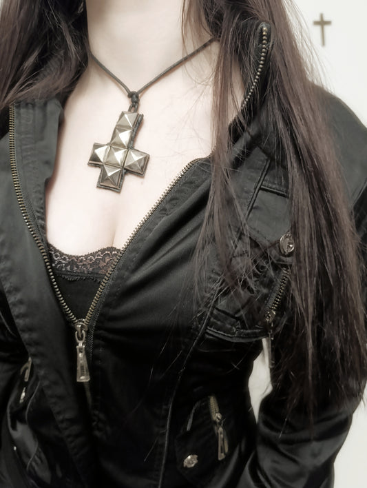 Inverted Cross Necklace ༺♰༻