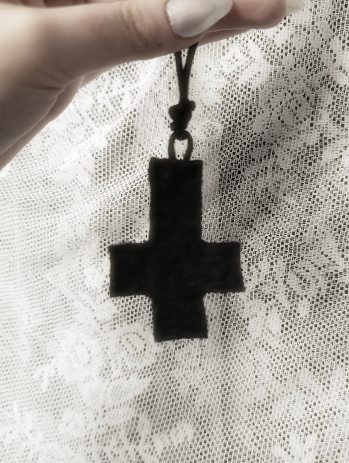Inverted Cross Necklace ༺♰༻