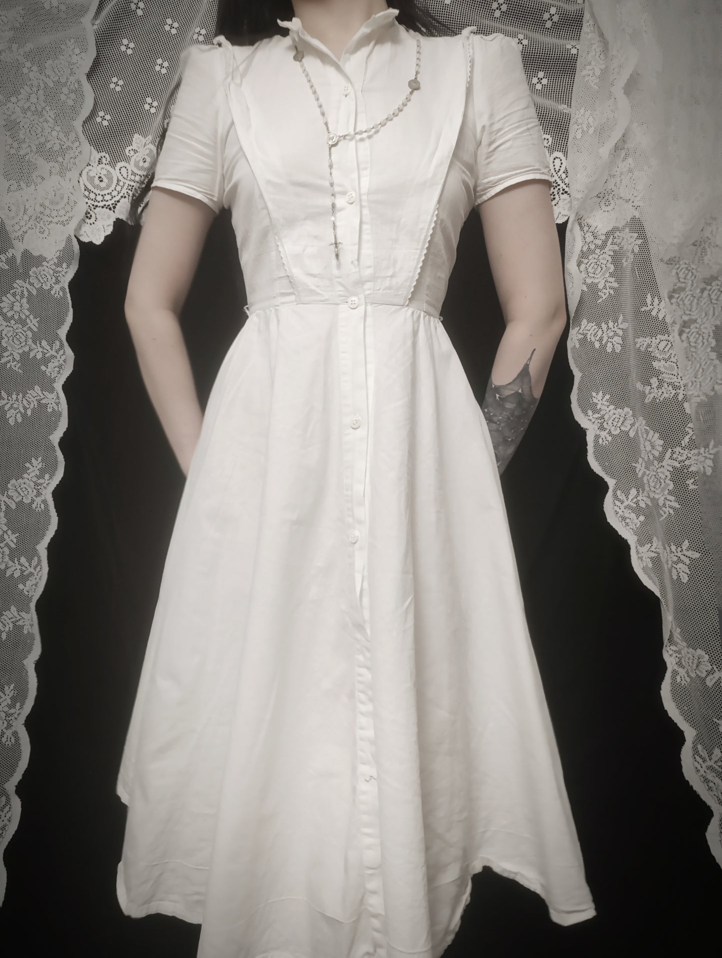 Vintage Ghost Dress 𓆩♱𓆪
