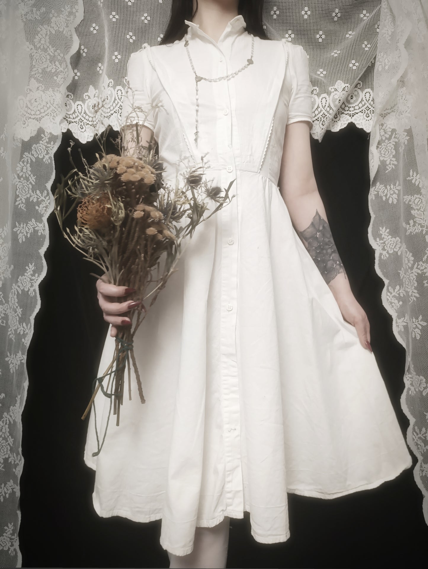 Vintage Ghost Dress 𓆩♱𓆪