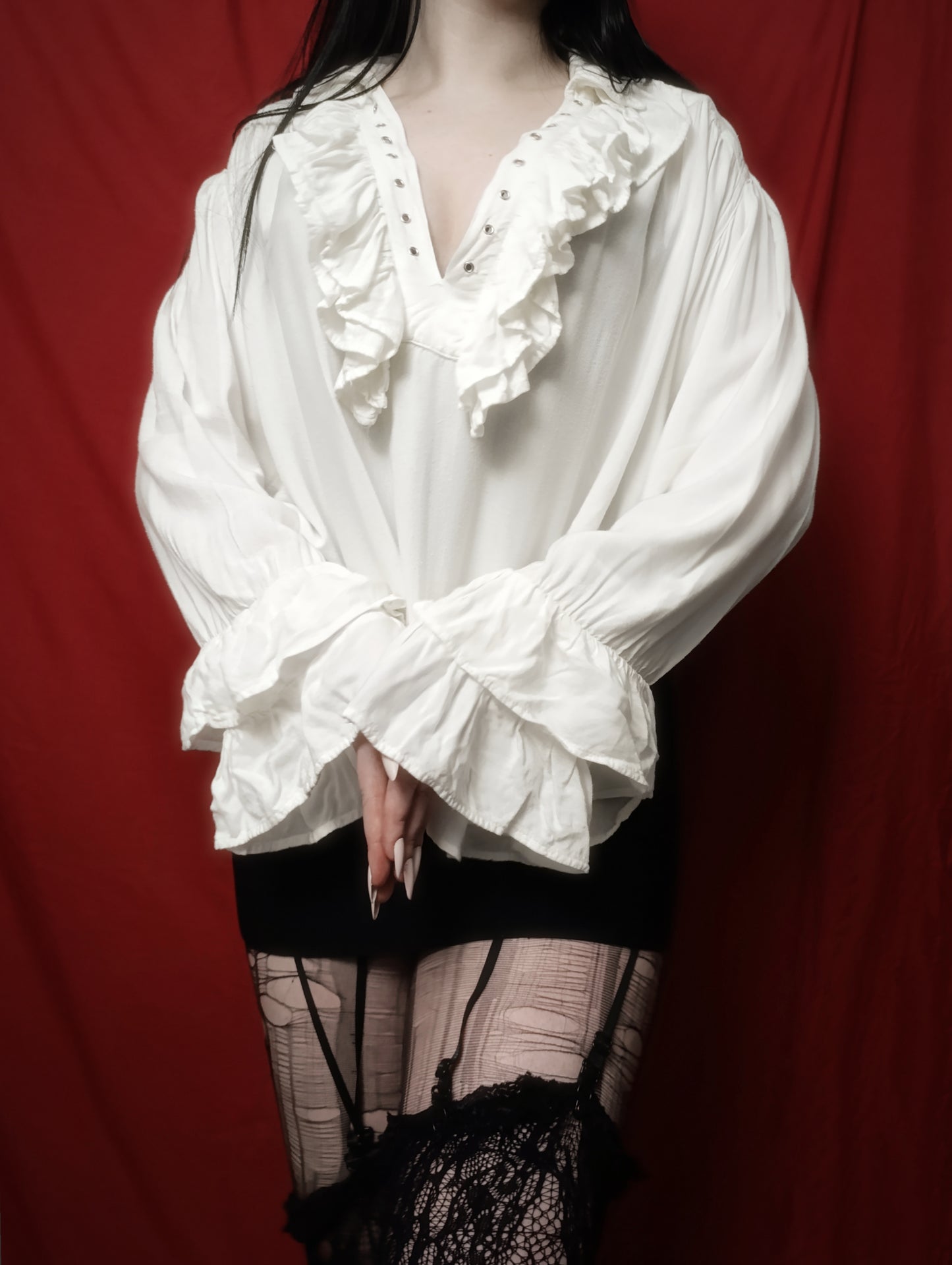 Vampire Ruffled Shirt ✞︎