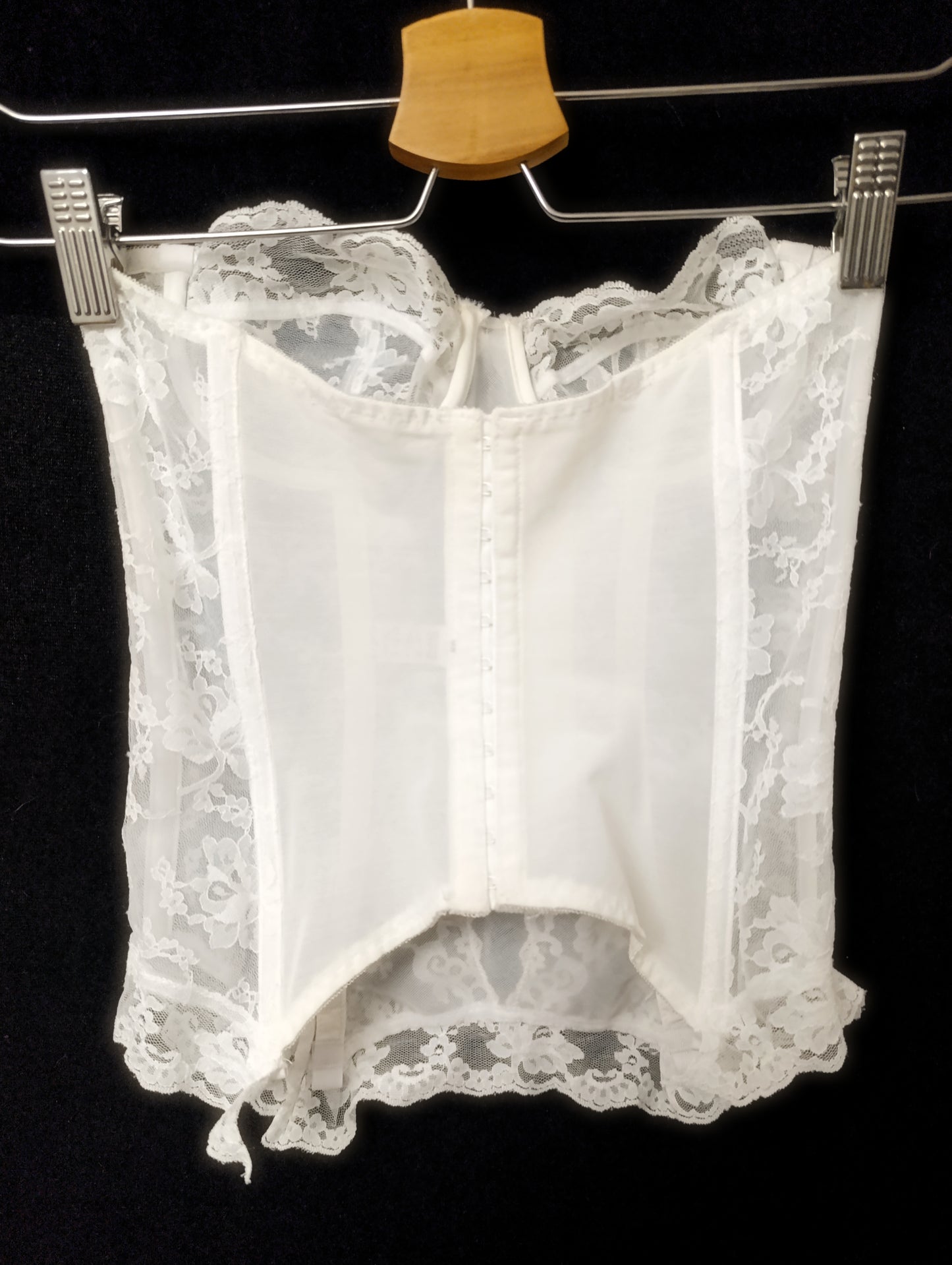White Lace Corset Top 𝜗ৎ