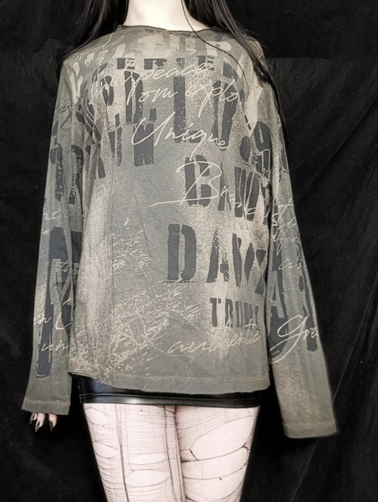Printed Oversized Tee 𝜗ৎ
