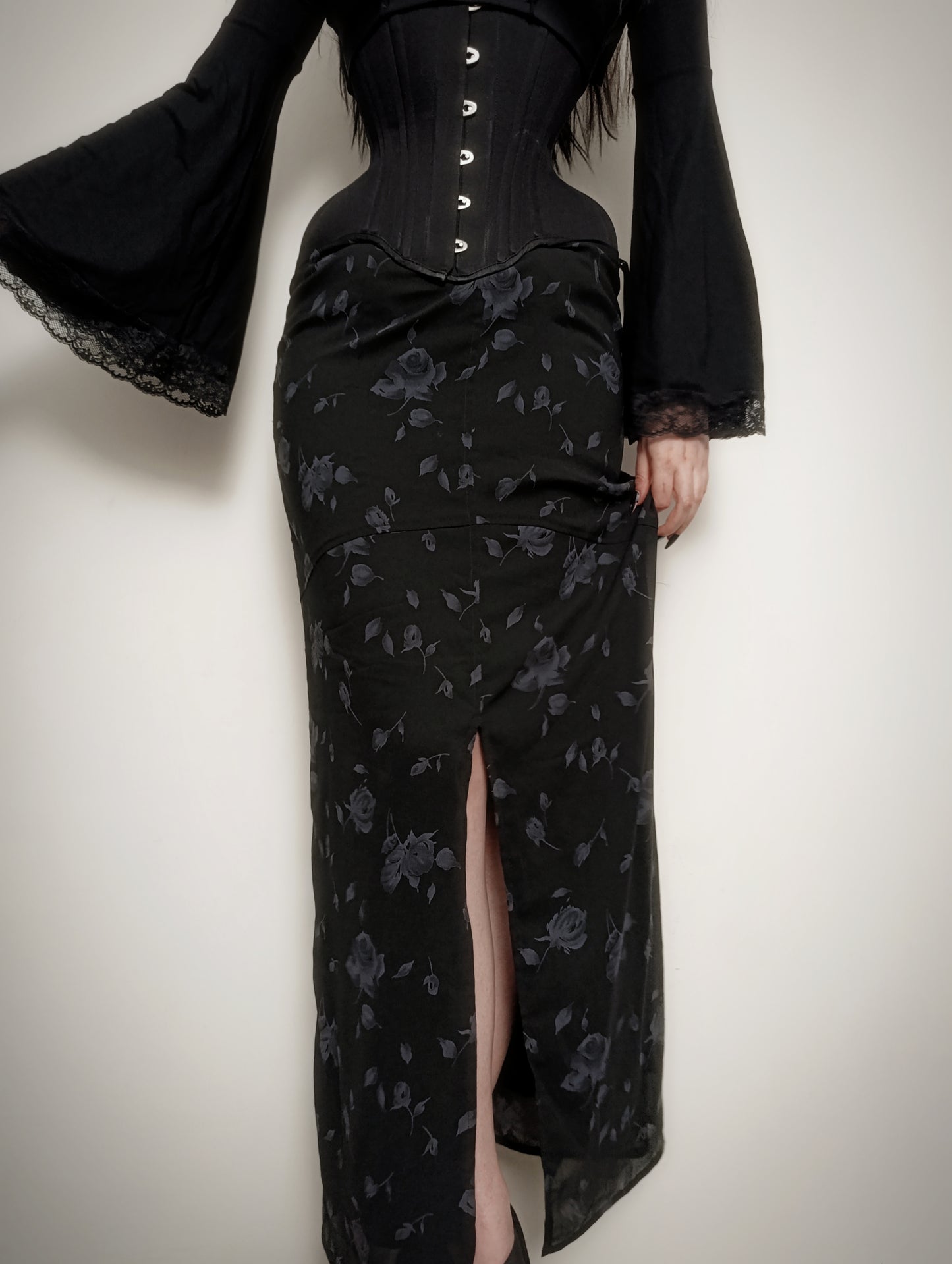 Vintage Rose Maxi Skirt ༒︎