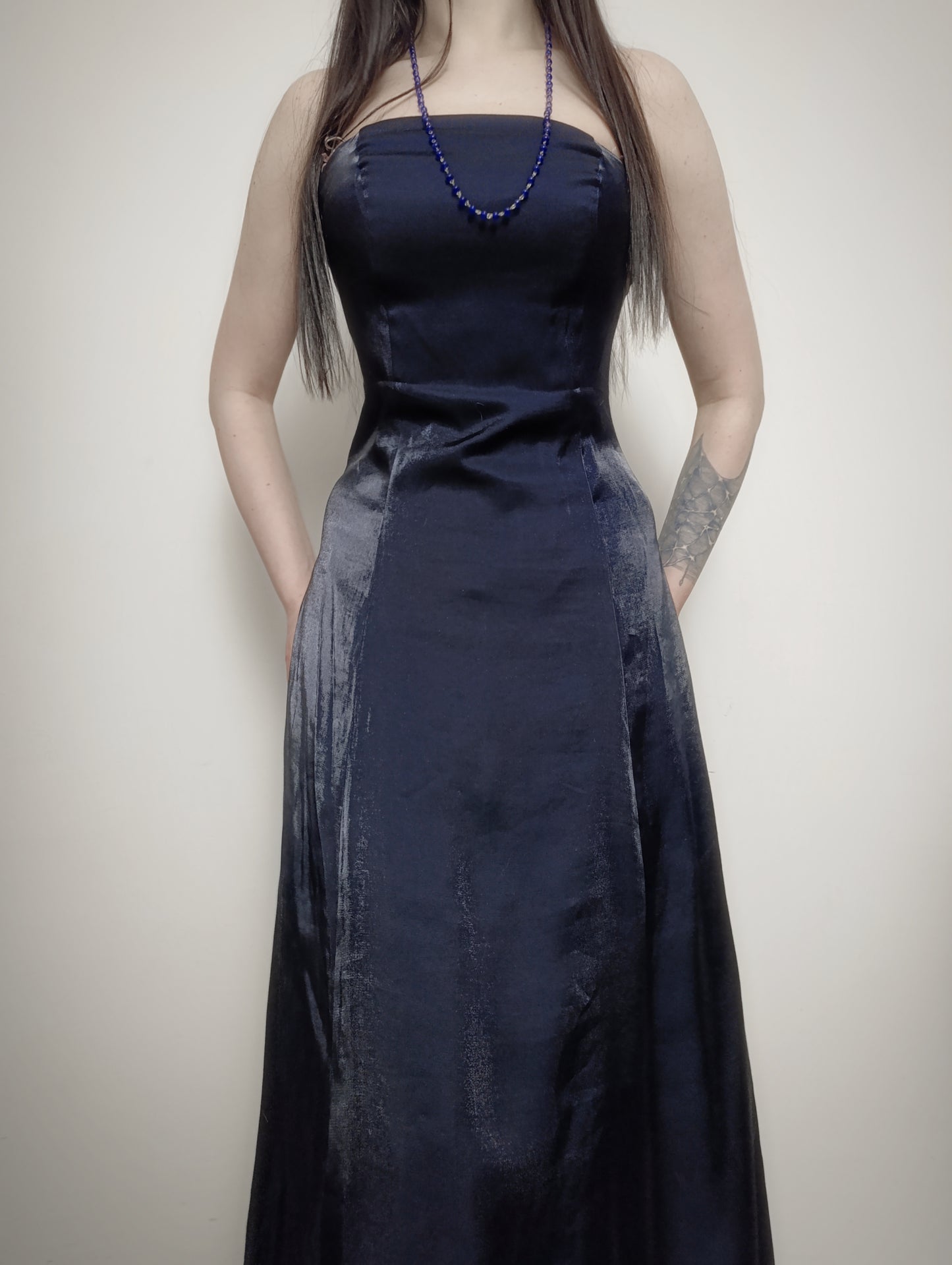 Vintage Navy Dress ⊹₊⟡⋆