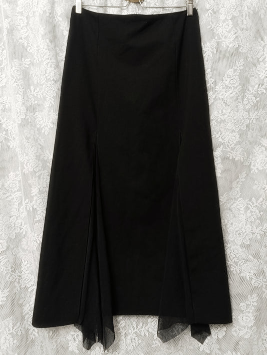 Maxi Mesh Cut-Out Skirt 𖤐⭒๋࣭