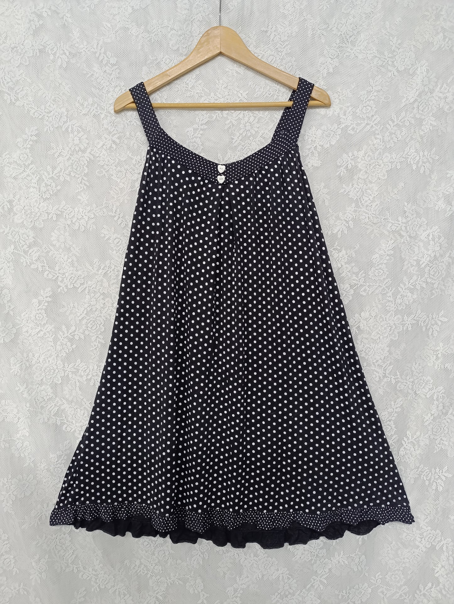 Polka Dot Babydoll Dress ₍^. .^₎⟆