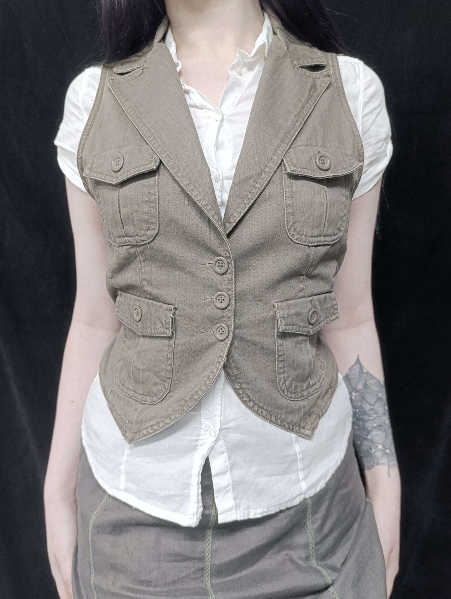 Brown Utility Vest 𝜗ৎ