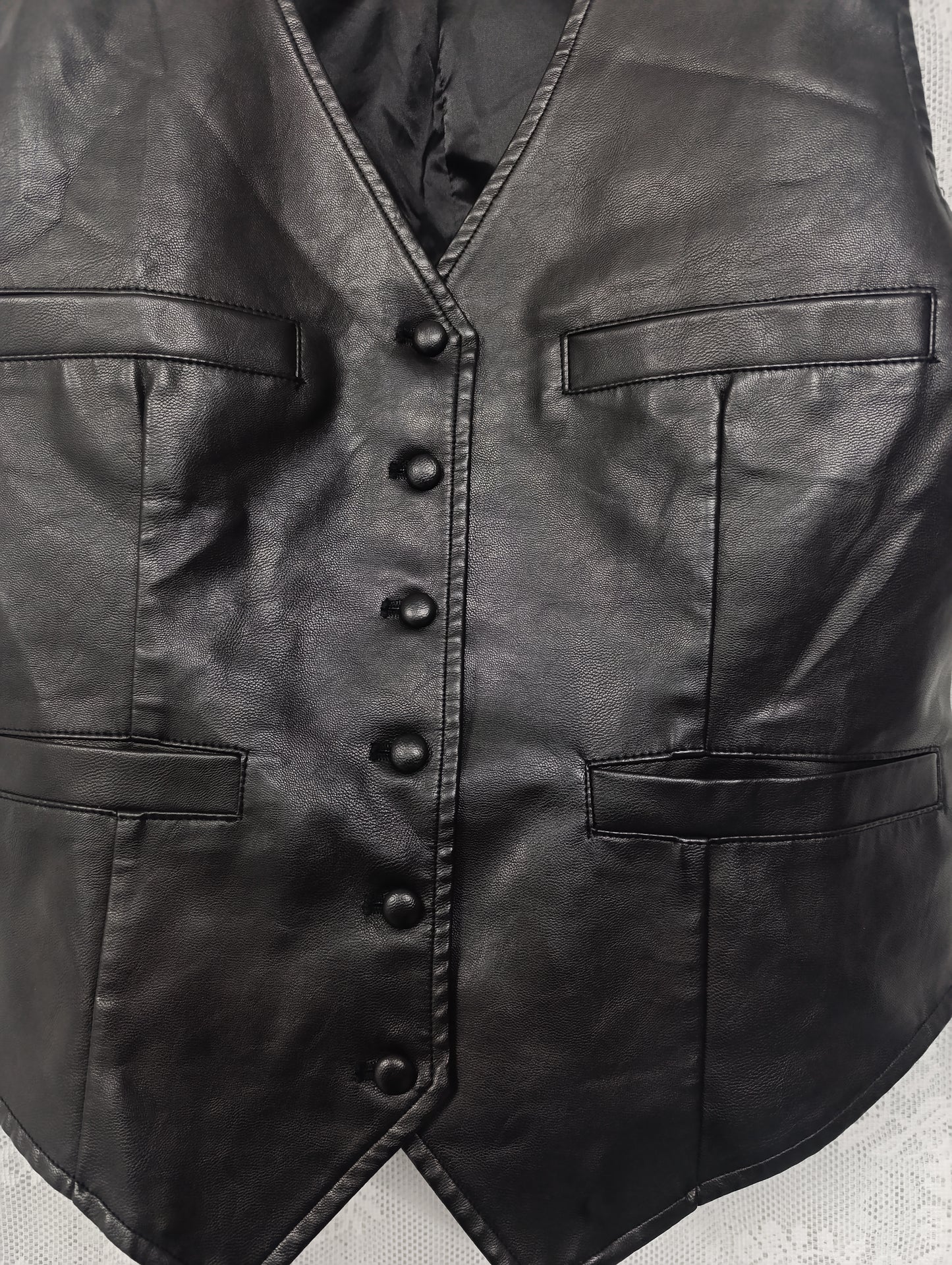Faux Leather Vest ⚓︎