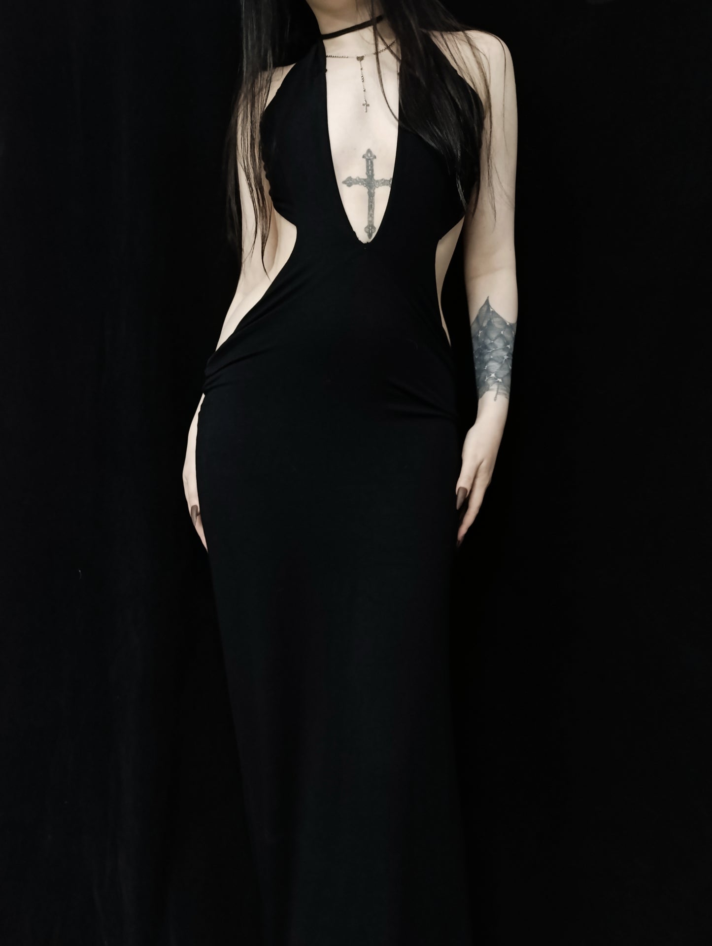 Backless Maxi Dress ༺♰༻
