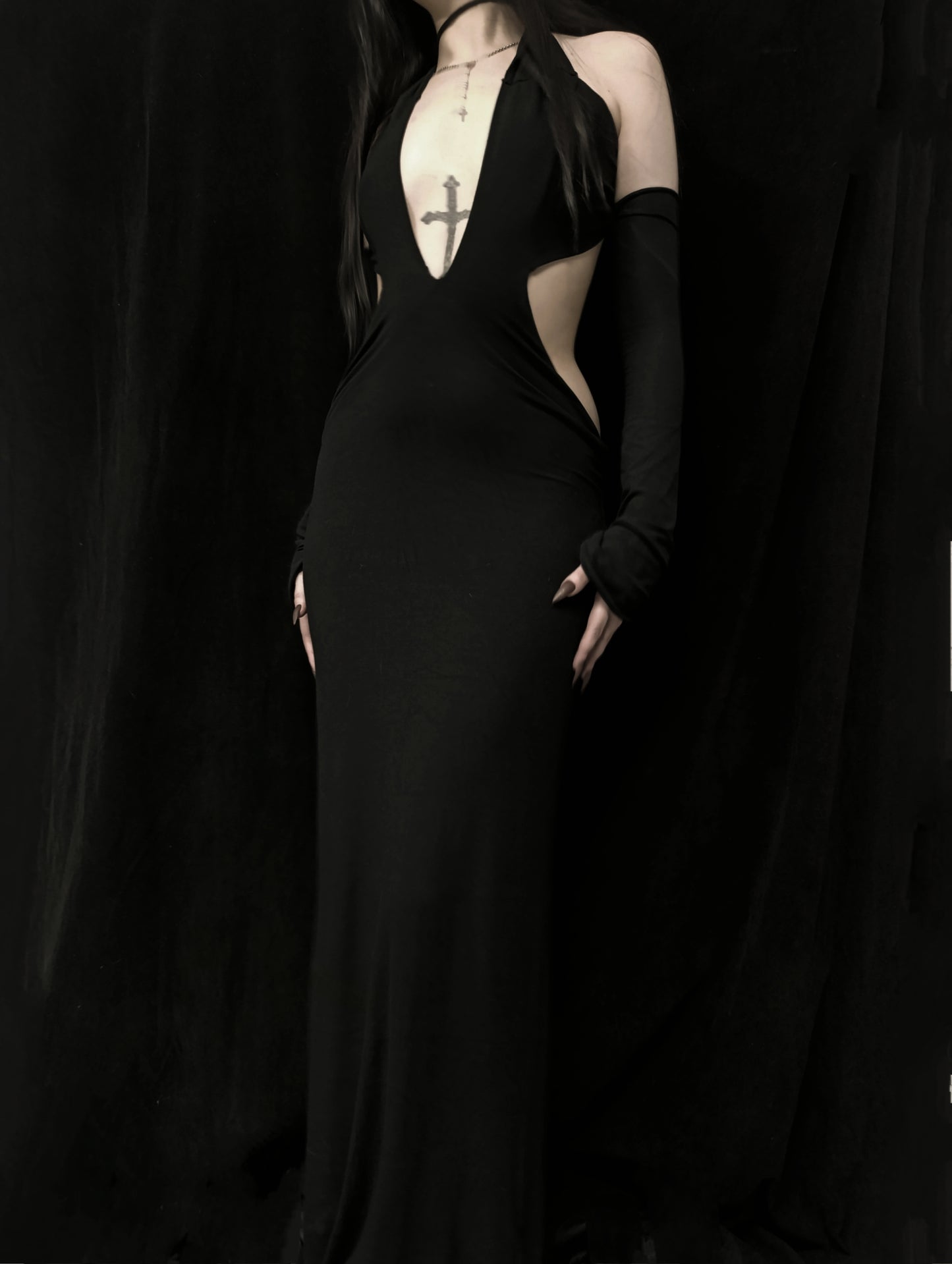 Backless Maxi Dress ༺♰༻