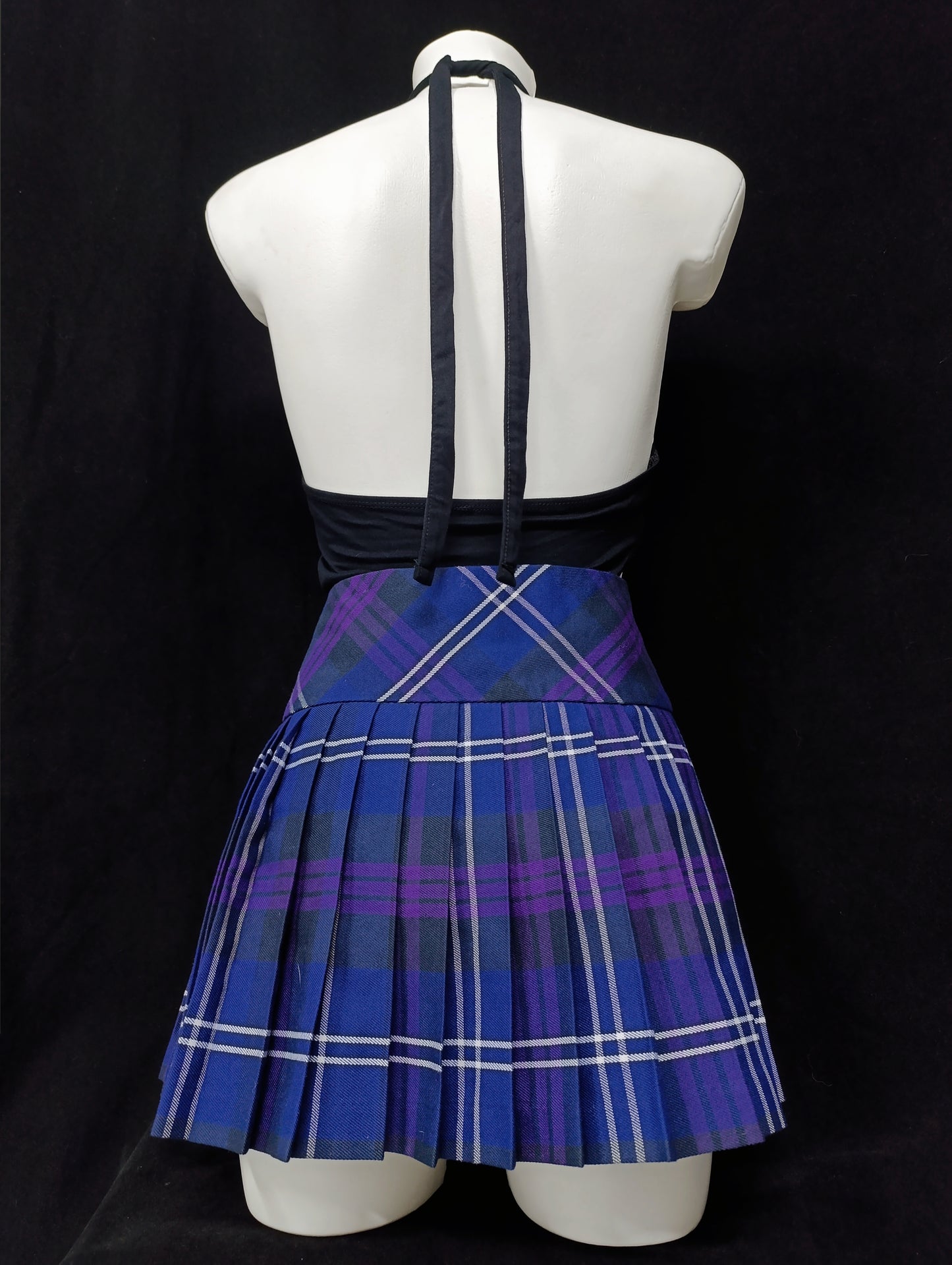 Purple Pleated Mini Skirt 𝜗ৎ