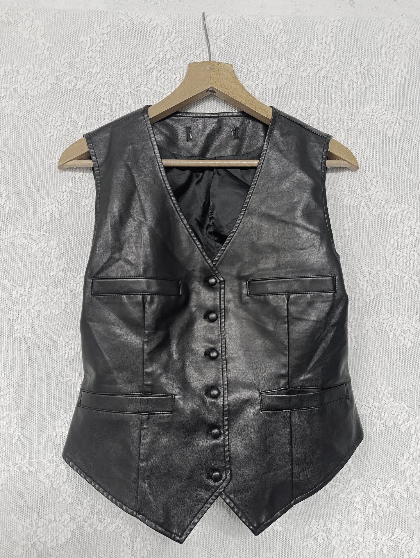 Faux Leather Vest ⚓︎