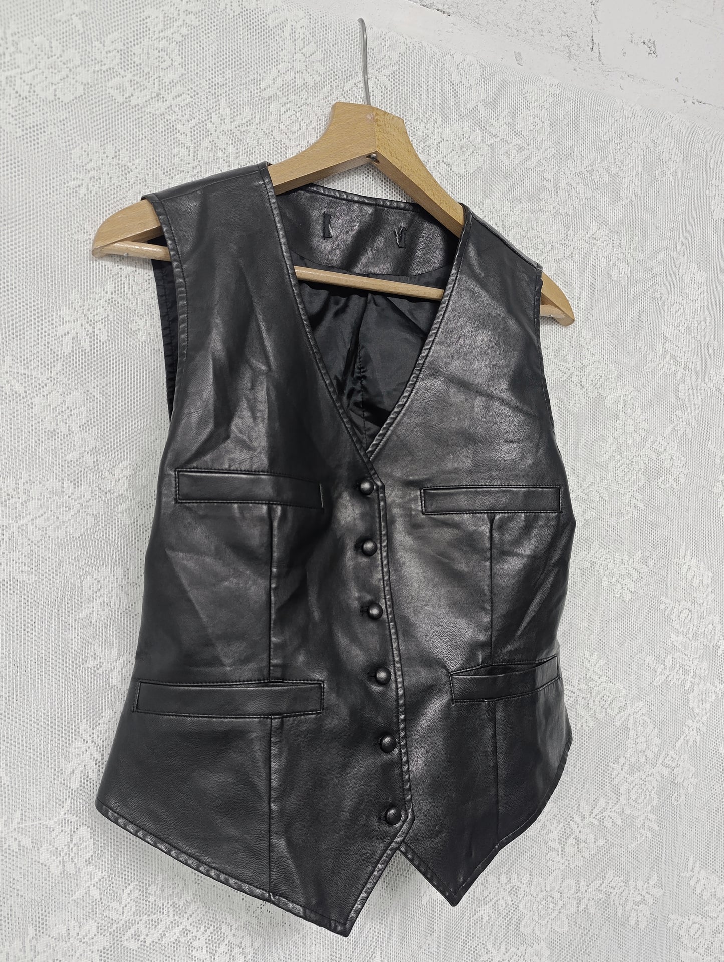 Faux Leather Vest ⚓︎