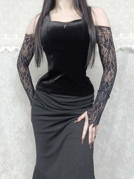 Velvet Corset Top ✞︎