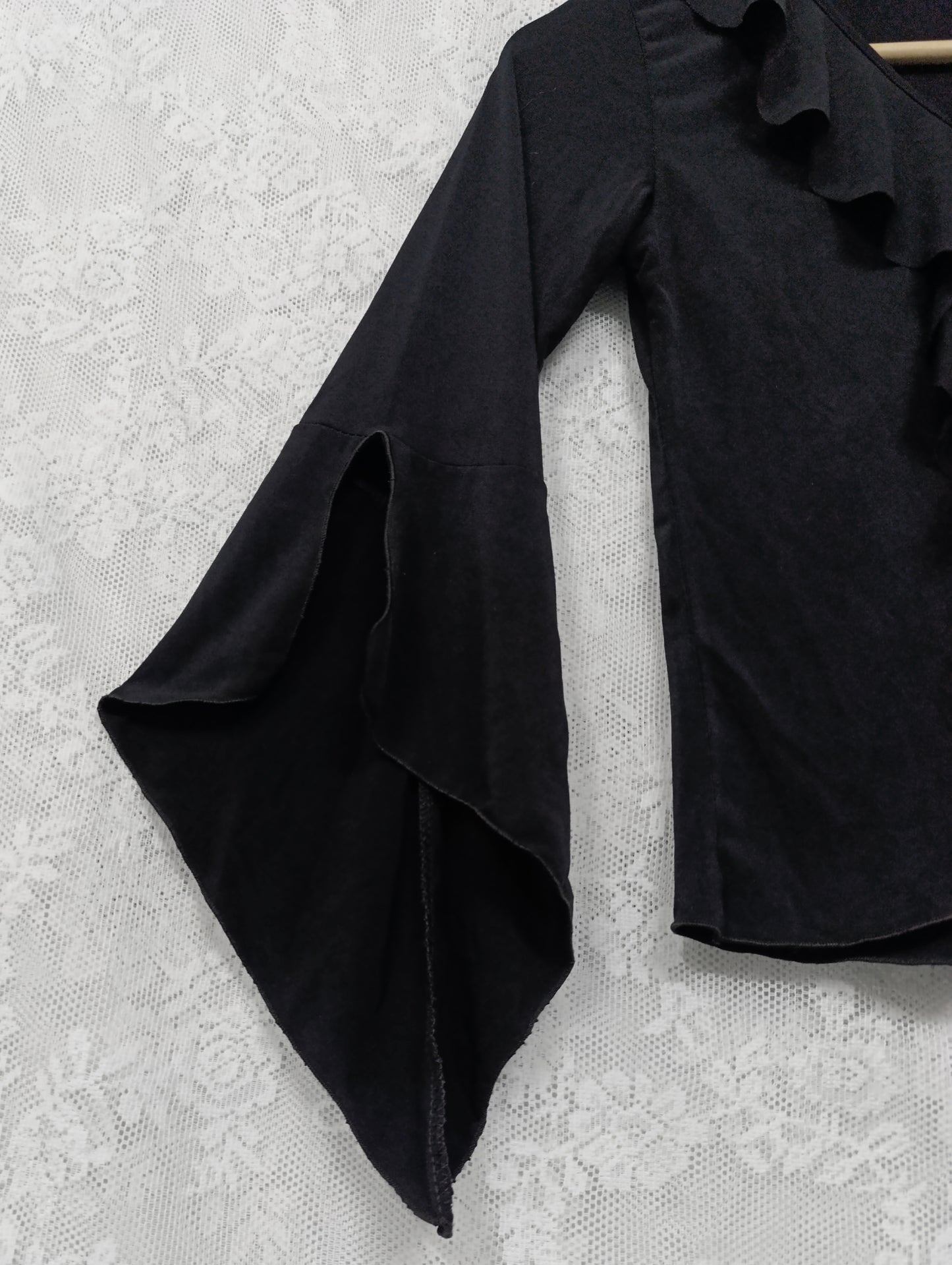 Ruffle Neck Blouse ༺♰༻