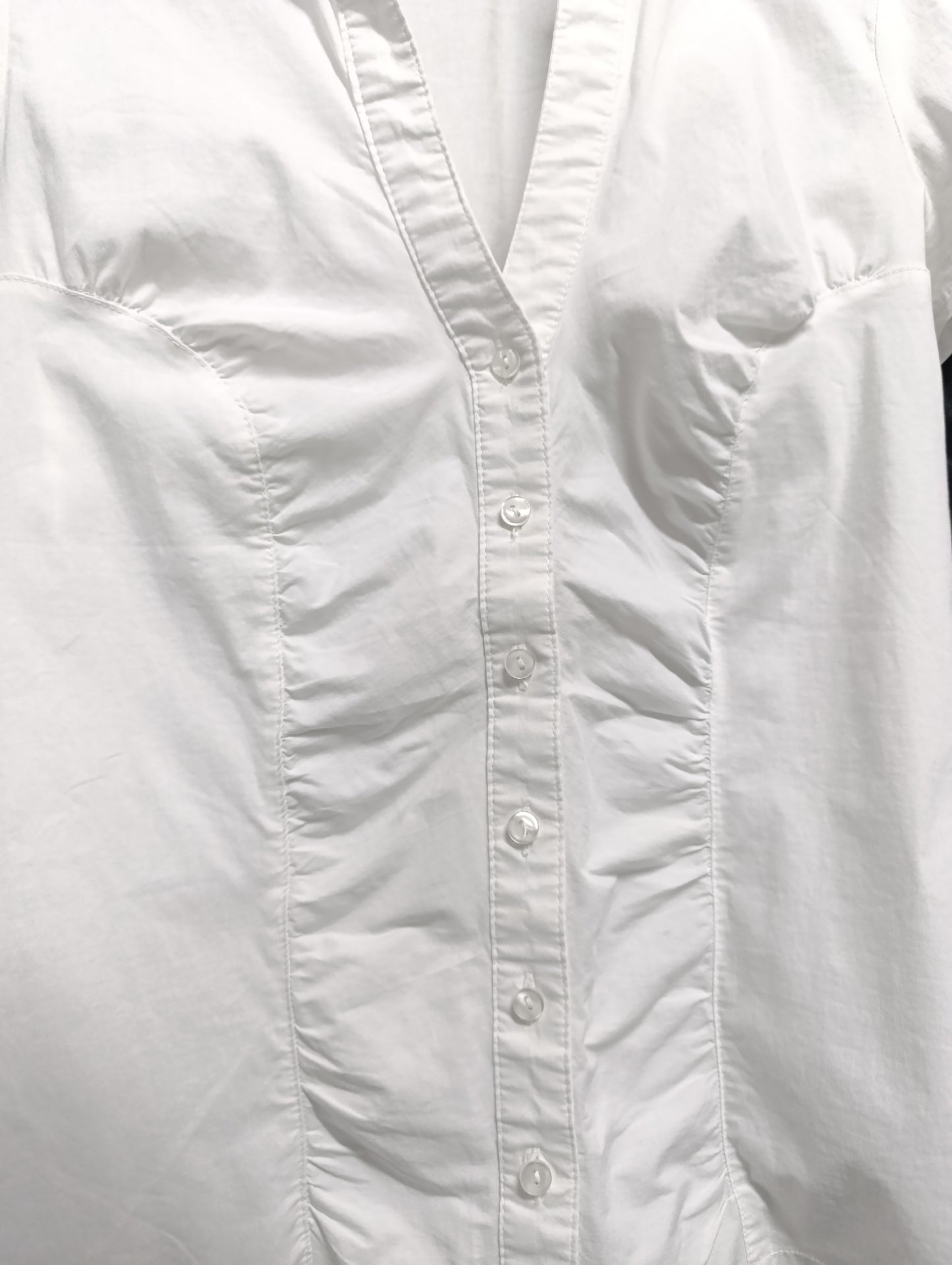 White Ruched Shirt 𝜗ৎ