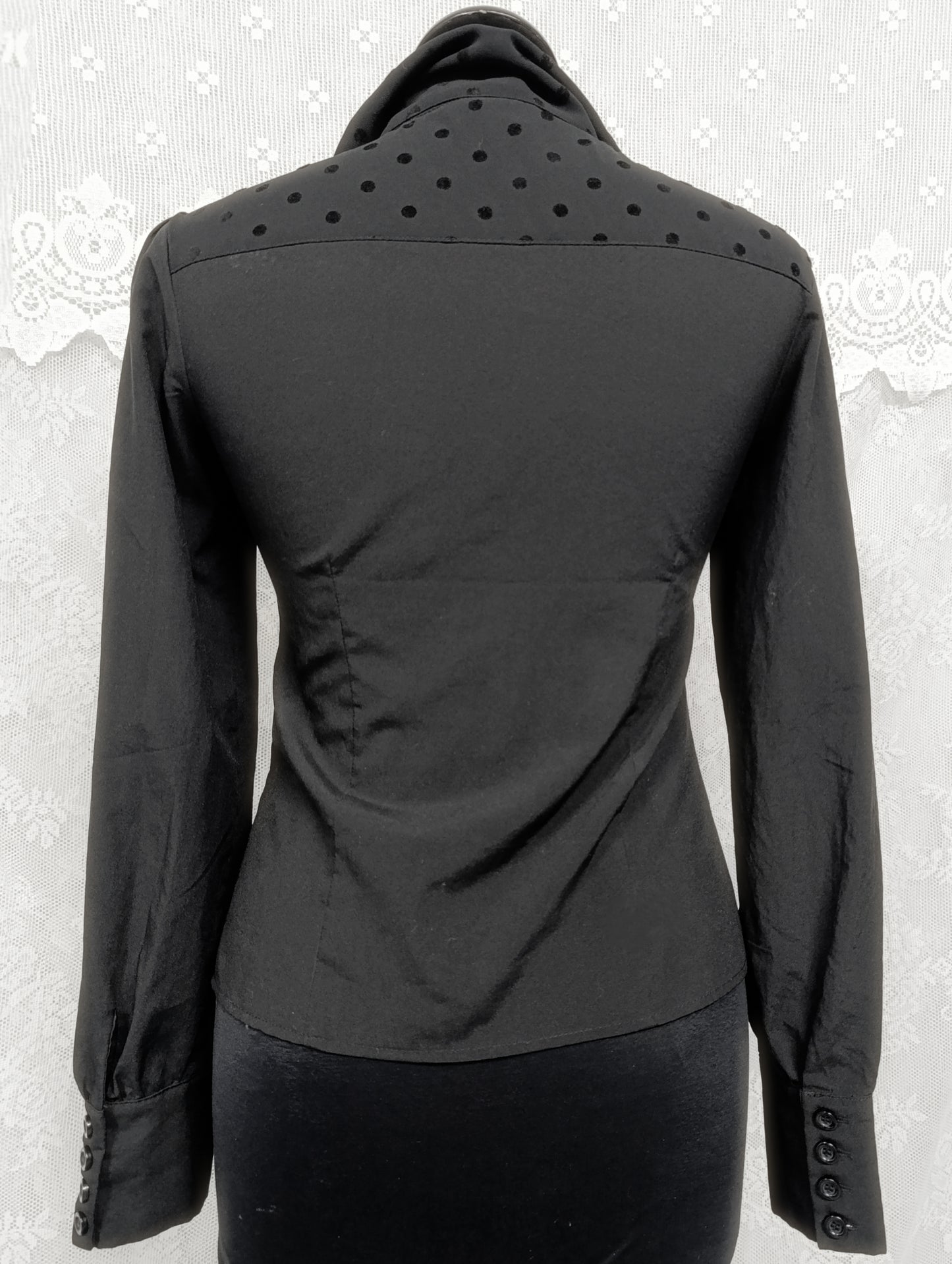 Polka Dot Pin-Up Blouse *ੈ✩‧₊˚