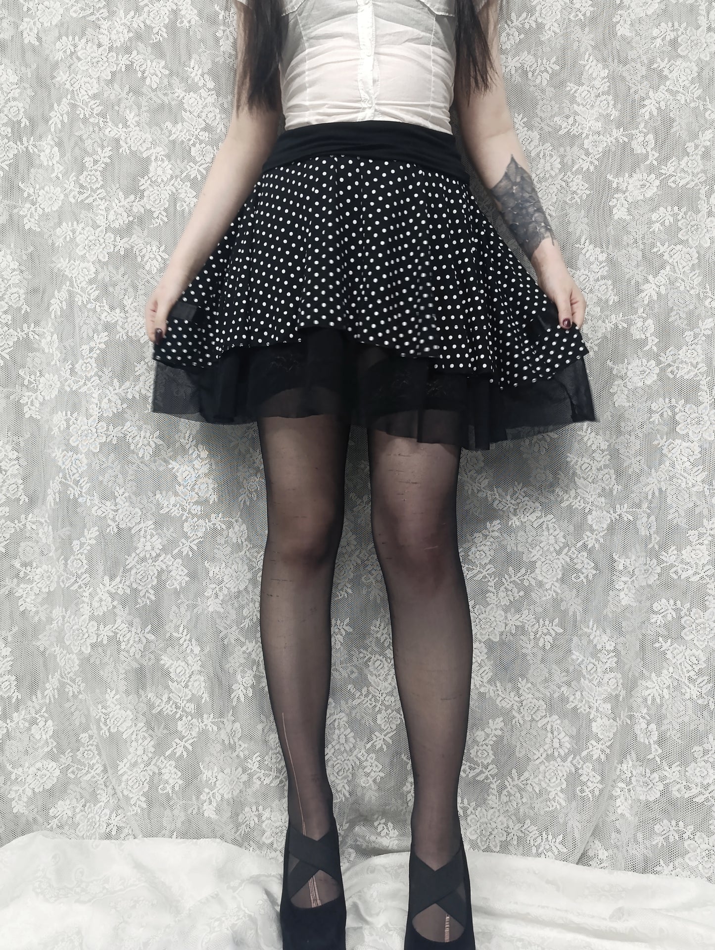 Polka Dot Skirt ⊹₊⟡⋆