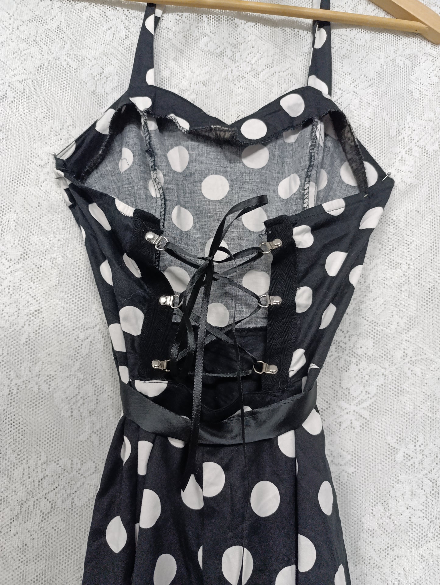 Polka Dot Halter Dress 𓆩♱𓆪