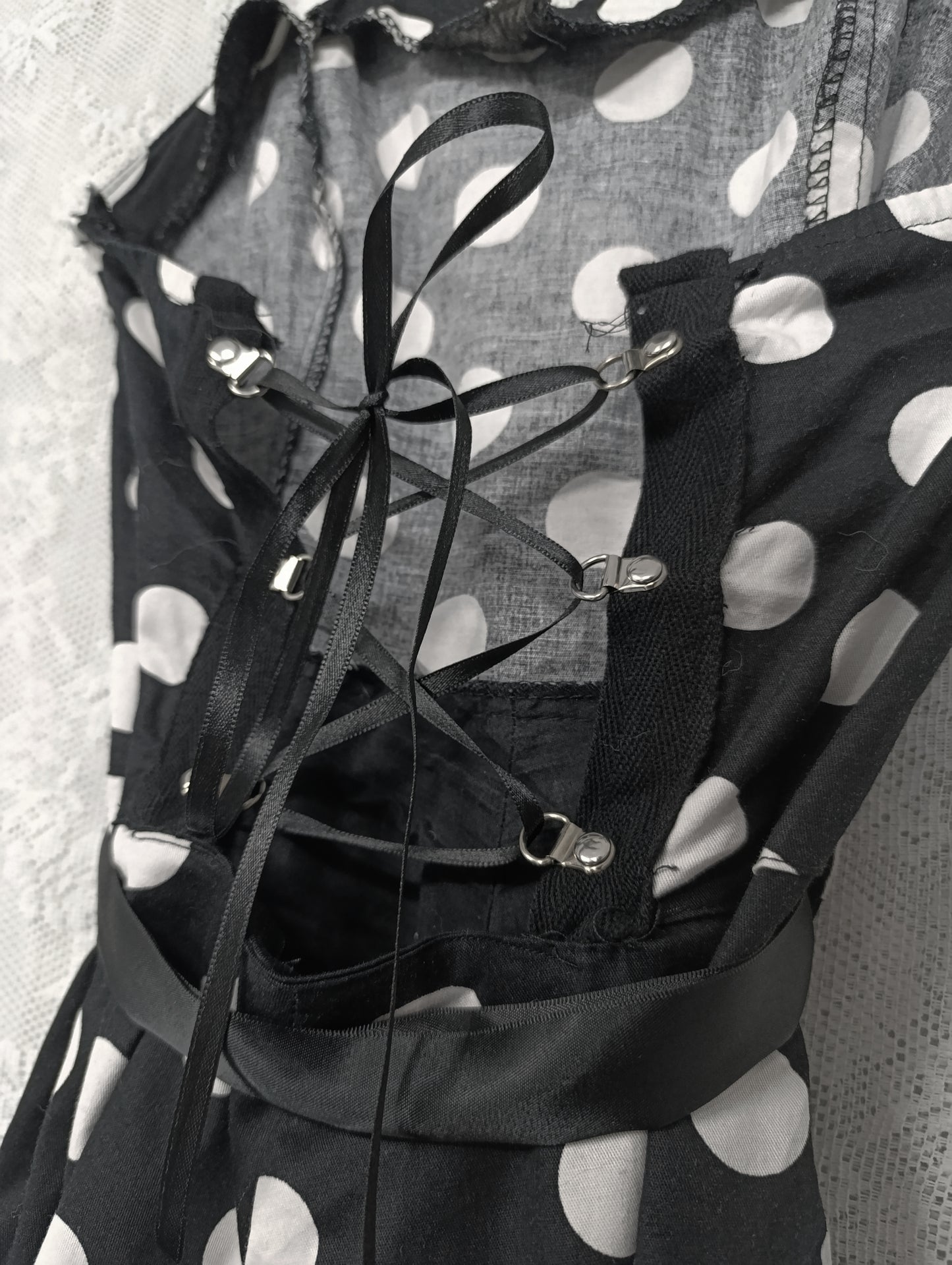 Polka Dot Halter Dress 𓆩♱𓆪
