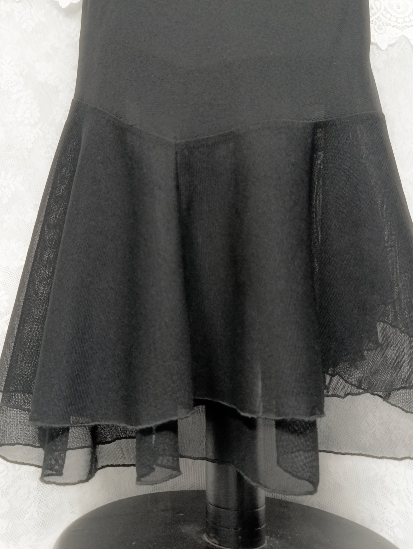 Maxi Mesh Skirt 𖤐⭒๋࣭
