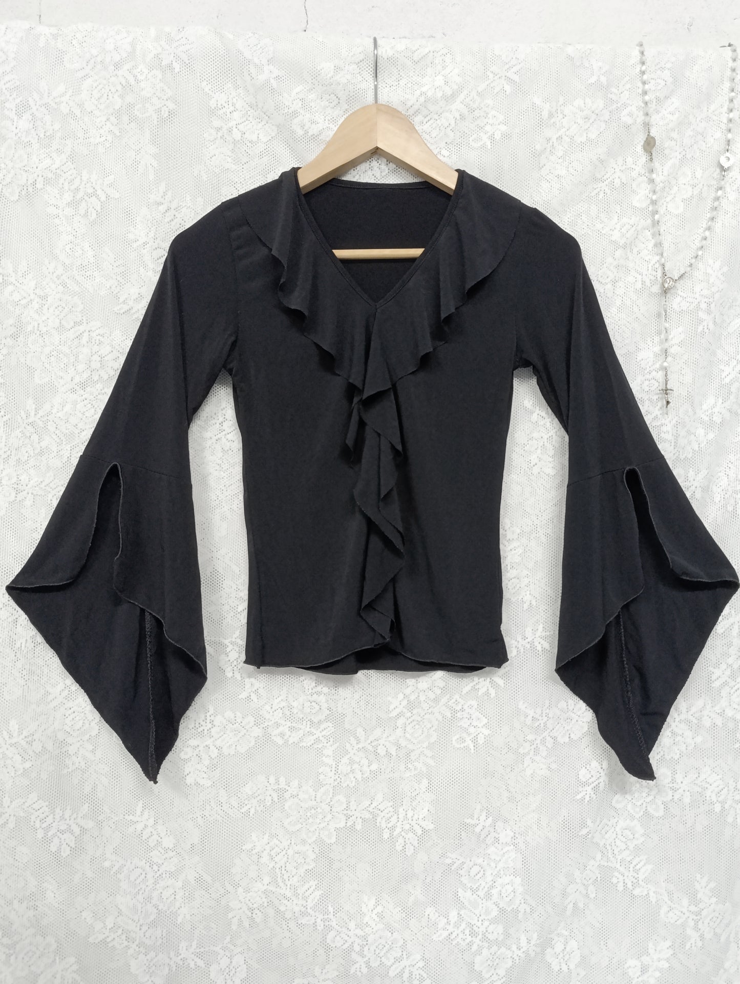 Ruffle Neck Blouse ༺♰༻